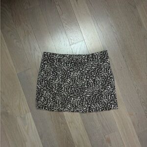 Cheetah leopard print mini skirt